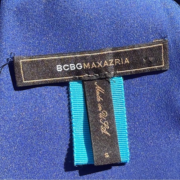 BCBGMaxAzria rare cross-back peplum mini dress - size S - Picture 4 of 4